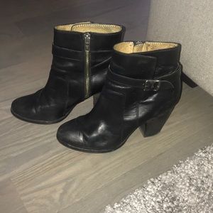 Black Frye 2.5 inch heeled booties